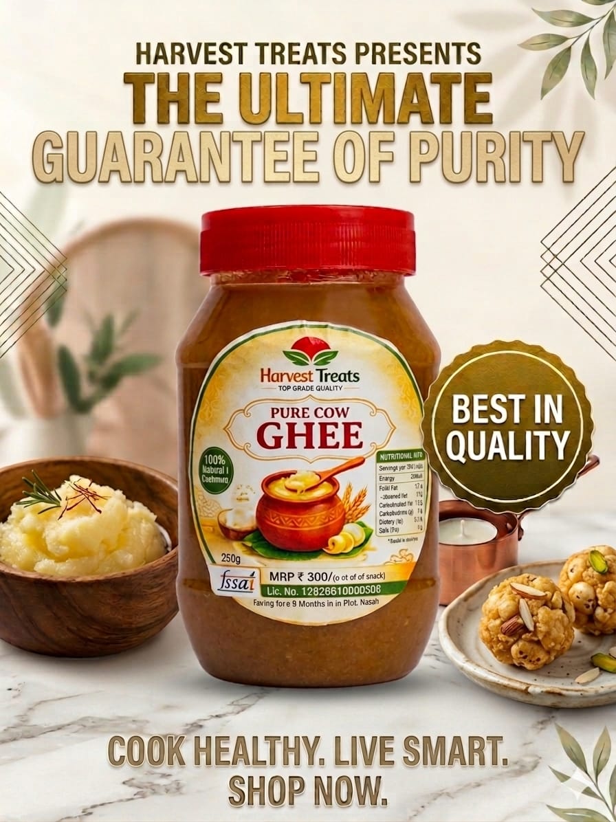 Harvest Treats Pure Cow Ghee jar